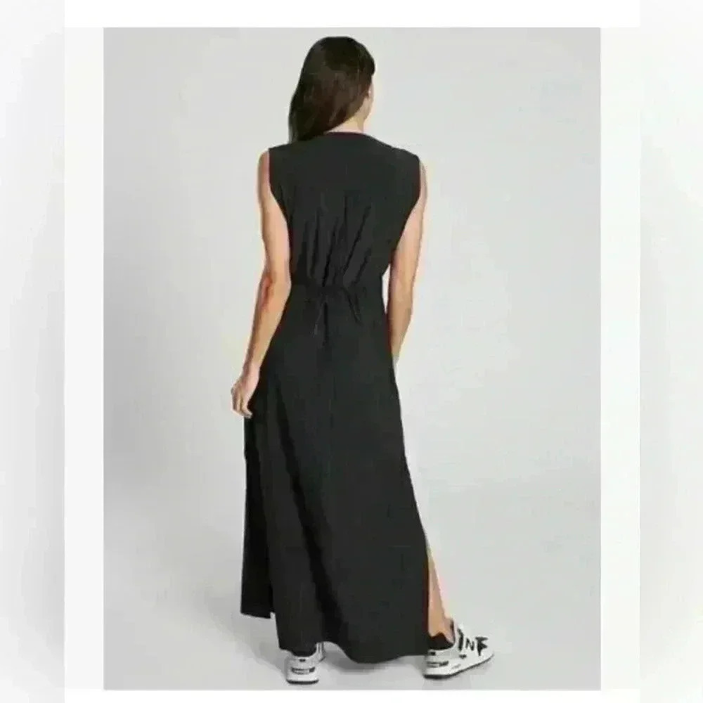 Athleta Black Marlow Maxi Lightweight Travel Dress - Picture 2 of 11
